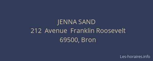 JENNA SAND