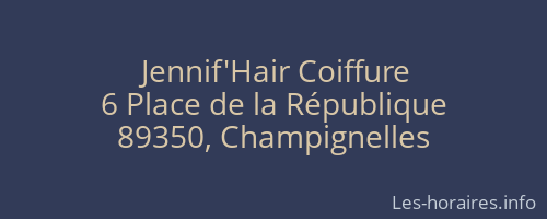 Jennif'Hair Coiffure