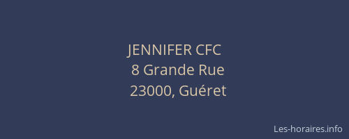 JENNIFER CFC