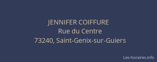 JENNIFER COIFFURE