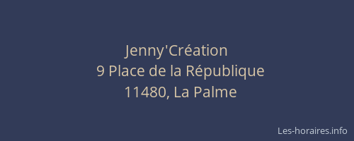 Jenny'Cr&eacute;ation