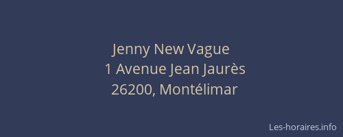 Jenny New Vague