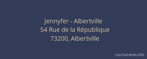 Jennyfer - Albertville