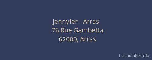 Jennyfer - Arras