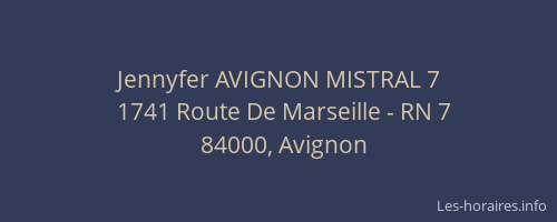 Jennyfer AVIGNON MISTRAL 7
