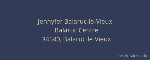 Jennyfer Balaruc-le-Vieux