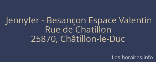 Jennyfer - Besançon Espace Valentin