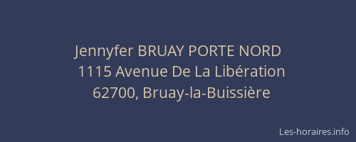 Jennyfer BRUAY PORTE NORD