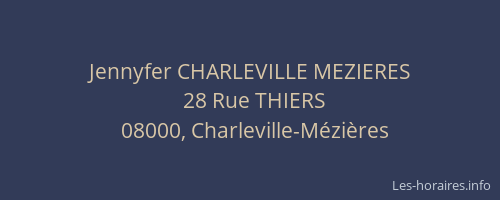 Jennyfer CHARLEVILLE MEZIERES