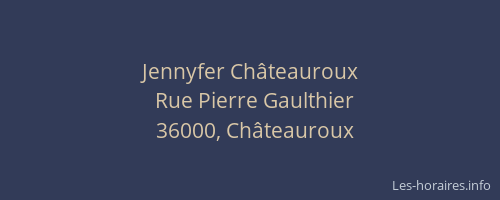 Jennyfer Châteauroux