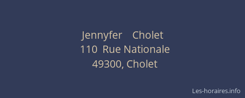 Jennyfer    Cholet