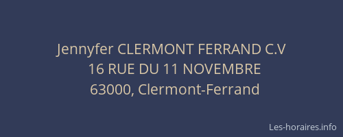Jennyfer CLERMONT FERRAND C.V