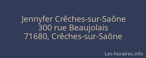 Jennyfer Crêches-sur-Saône