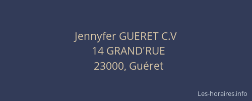 Jennyfer GUERET C.V