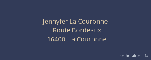 Jennyfer La Couronne