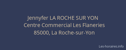 Jennyfer LA ROCHE SUR YON