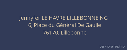 Jennyfer LE HAVRE LILLEBONNE NG