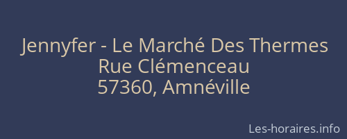 Jennyfer - Le Marché Des Thermes