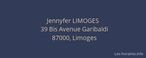 Jennyfer LIMOGES