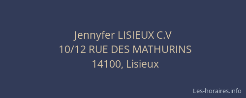 Jennyfer LISIEUX C.V