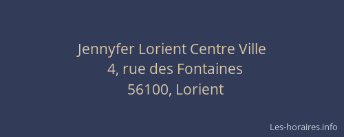 Jennyfer Lorient Centre Ville