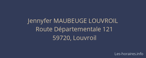 Jennyfer MAUBEUGE LOUVROIL
