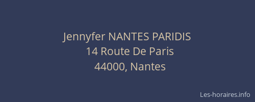 Jennyfer NANTES PARIDIS
