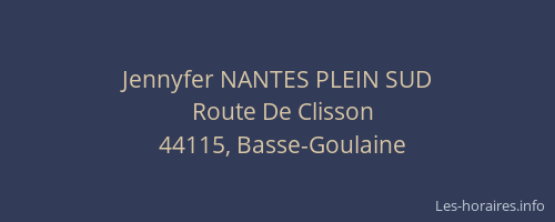Jennyfer NANTES PLEIN SUD