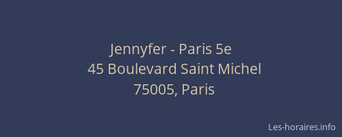 Jennyfer - Paris 5e