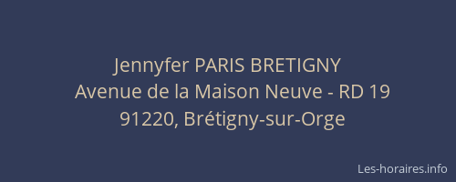 Jennyfer PARIS BRETIGNY