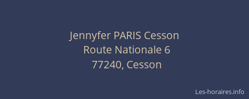 Jennyfer PARIS Cesson