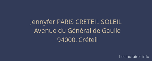 Jennyfer PARIS CRETEIL SOLEIL