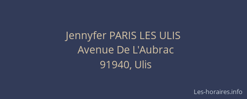 Jennyfer PARIS LES ULIS