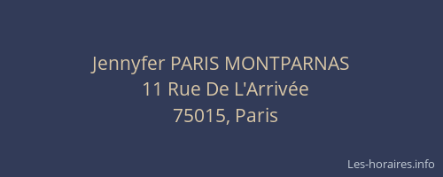 Jennyfer PARIS MONTPARNAS