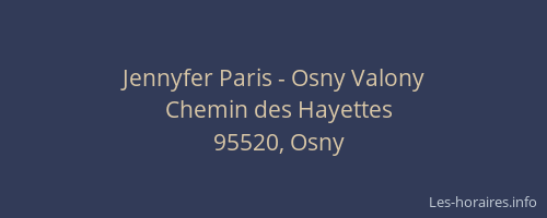 Jennyfer Paris - Osny Valony