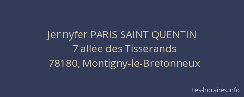 Jennyfer PARIS SAINT QUENTIN