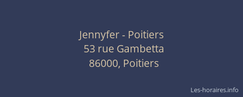 Jennyfer - Poitiers