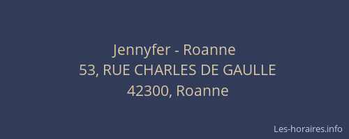Jennyfer - Roanne