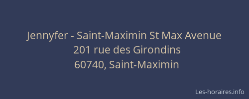 Jennyfer - Saint-Maximin St Max Avenue