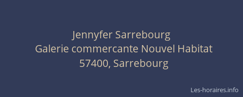 Jennyfer Sarrebourg