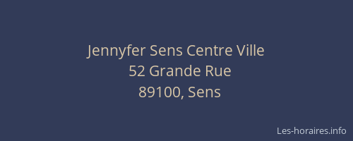 Jennyfer Sens Centre Ville
