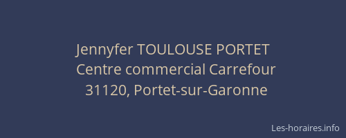 Jennyfer TOULOUSE PORTET