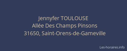 Jennyfer TOULOUSE