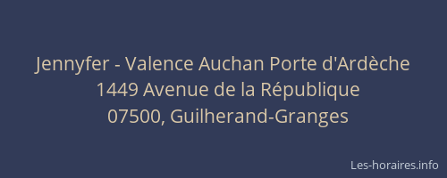 Jennyfer - Valence Auchan Porte d'Ardèche