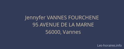 Jennyfer VANNES FOURCHENE