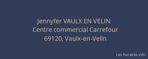 Jennyfer VAULX EN VELIN