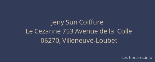 Jeny Sun Coiffure