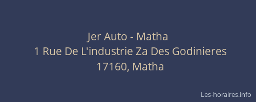 Jer Auto - Matha