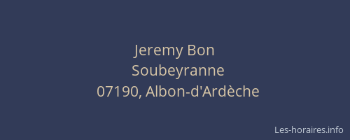 Jeremy Bon