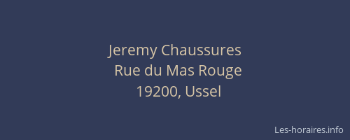 Jeremy Chaussures